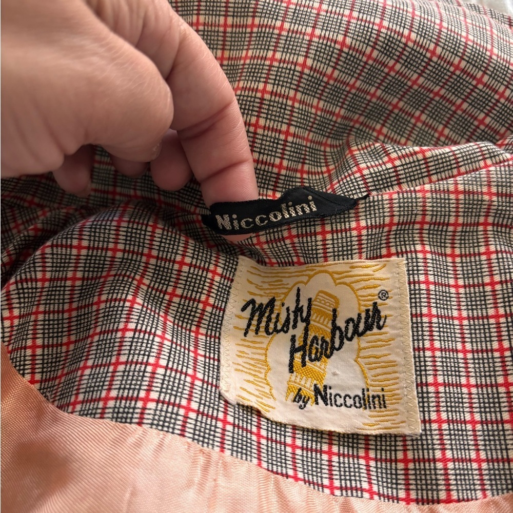 Vintage Plaid Niccolini Toggle Women's Coat - Picture 6 of 9